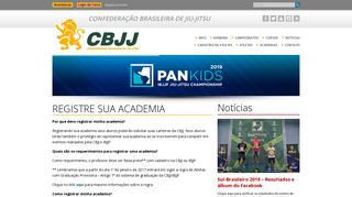 Registre sua Academia - CBJJ - Confederação Brasileira de Jiu-Jitsu