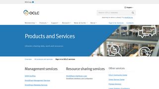 Sign in to OCLC services