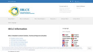 IBCLC Information – IBLCE