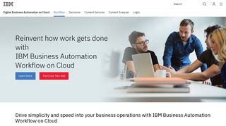 IBM Business Automation Workflow on Cloud - IBM BPM on Cloud