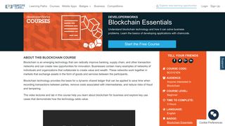 Blockchain Essentials - Free Blockchain Course by IBM Cognitive Class