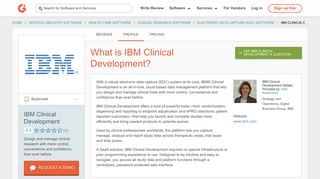 IBM Clinical Development | G2 Crowd