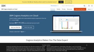 IBM Cognos Analytics on Cloud - Overview - Canada