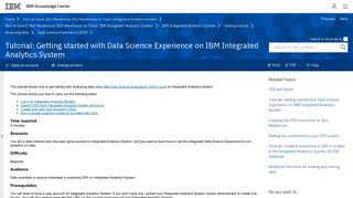 Tutorial: Getting started with Data Science Experience on IBM ...