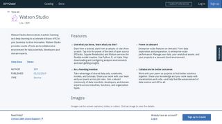 Watson Studio - IBM Cloud