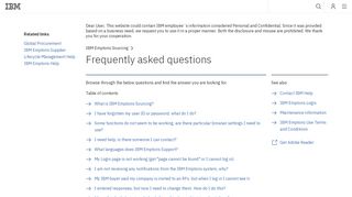 IBM Emptoris Sourcing: Frequently asked questions