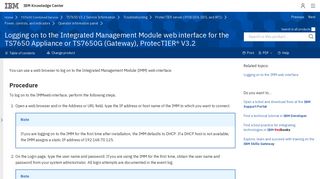 Logging on to the Integrated Management Module web interface ... - IBM