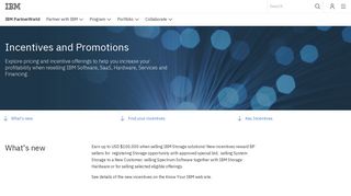 Incentives and Promotions | IBM PartnerWorld