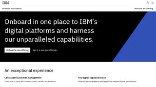 Provider Workbench - IBM