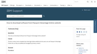 IBM How to download software from Passport Advantage Online ...