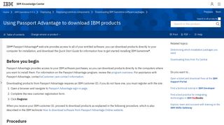 Using Passport Advantage to download IBM products