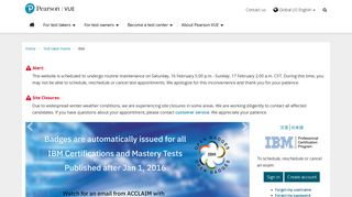 IBM :: Pearson VUE