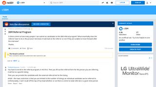 IBM Referral Program : IBM - Reddit