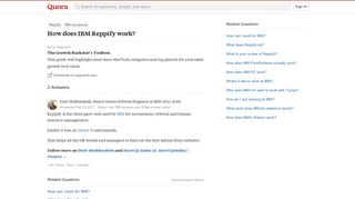 How does IBM Reppify work? - Quora