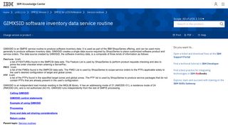 GIMXSID software inventory data service routine - IBM