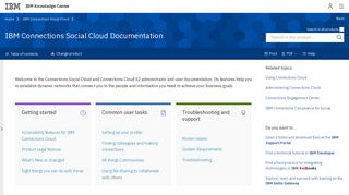 IBM Connections Social Cloud Documentation
