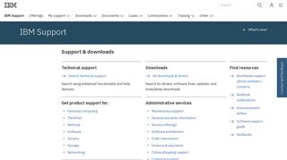 IBM Support & downloads - United States
