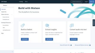Watson - IBM Cloud