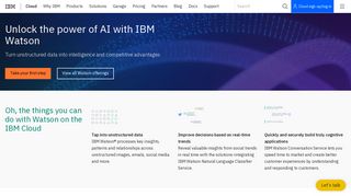 Watson | IBM Cloud