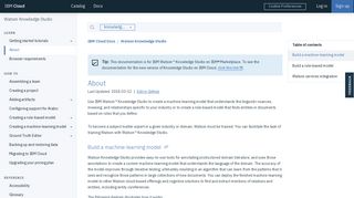 Watson Knowledge Studio - IBM Cloud