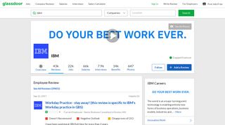 IBM - Workday Practice - stay away! (this review is specific to IBM's ...
