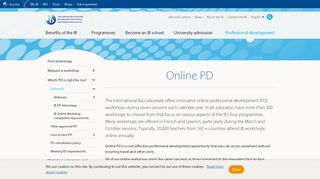 Online PD - International Baccalaureate®