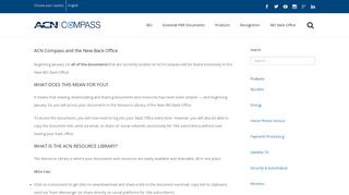 ACN Compass and the New Back Office | ACN Compass