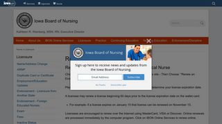 Renewal Information | Iowa Board of Nursing