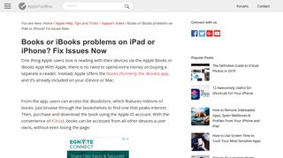 Books or iBooks problems on iPad or iPhone? Fix Issues Now ...