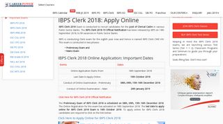 IBPS Clerk Apply Online 2018: Online Application Form - Career Power
