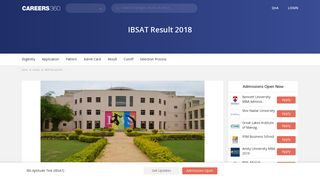 IBSAT Result 2018, Score, Selection Briefings – Released Now