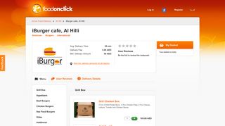 iBurger cafe - Online Food Order , Al Ain | Foodonclick
