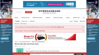 iBurst web site and email woes | MyBroadband