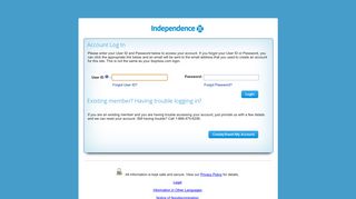 Log In - Independence Blue Cross