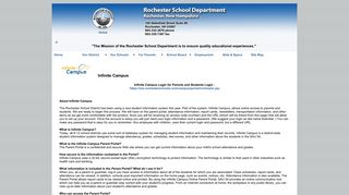 Infinite Campus - Rochester School Department