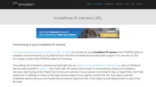 Connect to Icrealtime IP cameras
