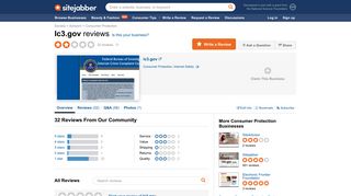 Ic3.gov Reviews - 32 Reviews of Ic3.gov | Sitejabber