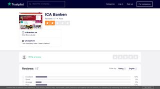 ICA Banken Reviews | Read Customer Service Reviews of icabanken.se