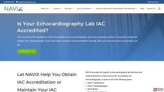 IAC Accreditation for Echocardiography ICAEL - NAVIX Diagnostix
