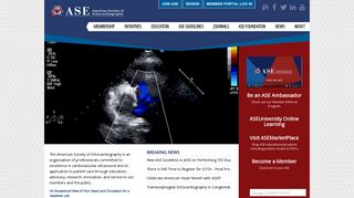 American Society of Echocardiography – Organization of ...