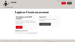 Member Firm Access Login or Create an account - ICAEW - ICAEW.com