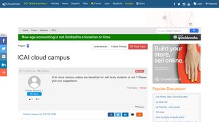 ICAI cloud campus - Students Forum - CAclubindia