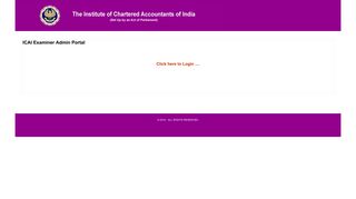 Institute of Chartered Accountants - ICAI Examiner