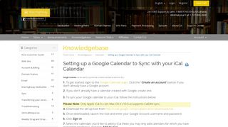 Setting up a Google Calendar to Sync with your iCal Calendar ...