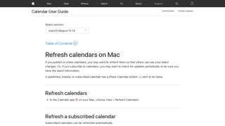 Refresh calendars on Mac - Apple Support
