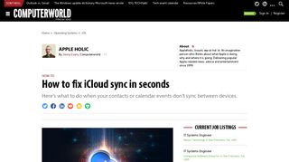 How to fix iCloud sync in seconds | Computerworld