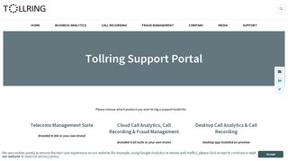 Tollring Support Portal - Tollring