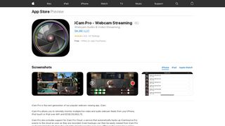 iCam Pro - Webcam Streaming on the App Store - iTunes - Apple