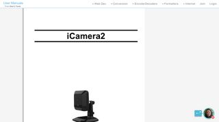 ICAMERA2 User manual (Wireless Network Camera) by Sercomm
