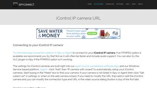 Connect to iControl IP cameras